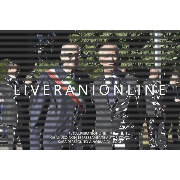 Omaggio ai defunti Commemorazione dei caduti militari al Cimitero del Verano Roma, 02 novembre 2015 nella foto Francesco Paolo Tronca e Franco Gabrielli ©Corredati /AGENZIA ALDO LIVERANI SAS