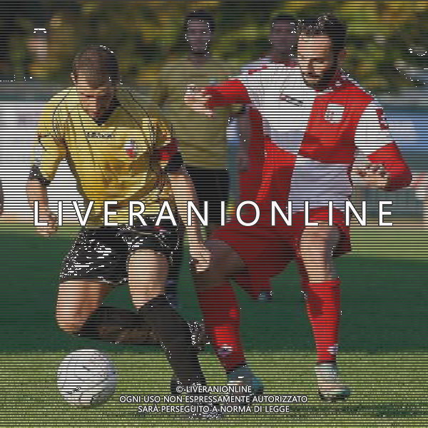 Lega Pro Girone B, Rimini vs Luchhese del 31/10/2015 nella foto, Raffaele De Martino interviene su Nol Matteo, ©Claudio Zamagni/Agenzia Aldo Liverani s.a.s.