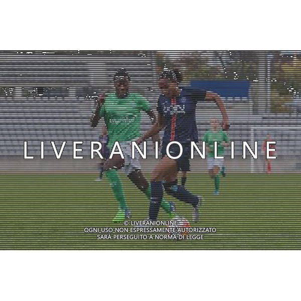 Teninsoun Sissoko / Marie Laure Delie - 01.11.2015 - PSG / Saint Etienne - 8eme journee de D1 Feminine Photo : Anthony Dibon / Icon Sport /AGENZIA ALDO LIVERANI SAS - ITALY ONLY EDITORIAL USE ONLY