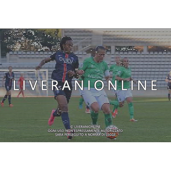 Marie Antoinette Katoto / Sabrina Viguier - 01.11.2015 - PSG / Saint Etienne - 8eme journee de D1 Feminine Photo : Anthony Dibon / Icon Sport /AGENZIA ALDO LIVERANI SAS - ITALY ONLY EDITORIAL USE ONLY
