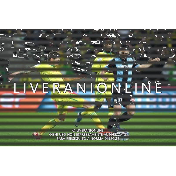 Romain Alessandrini / Emiliano Sala - 01.11.2015 - Nantes / Marseille - 12eme journee de Ligue 1 Photo : Andre Ferreira / Icon Sport /AGENZIA ALDO LIVERANI SAS - ITALY ONLY EDITORIAL USE ONLY