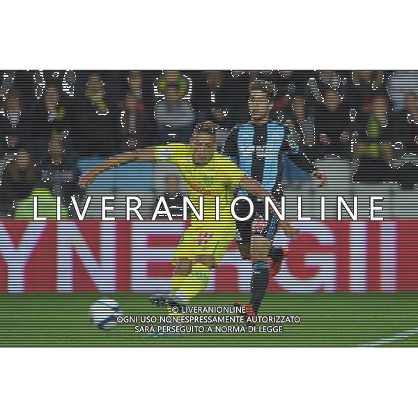 Yacine Bammou / Lucas Silva - 01.11.2015 - Nantes / Marseille - 12eme journee de Ligue 1 Photo : Andre Ferreira / Icon Sport /AGENZIA ALDO LIVERANI SAS - ITALY ONLY EDITORIAL USE ONLY