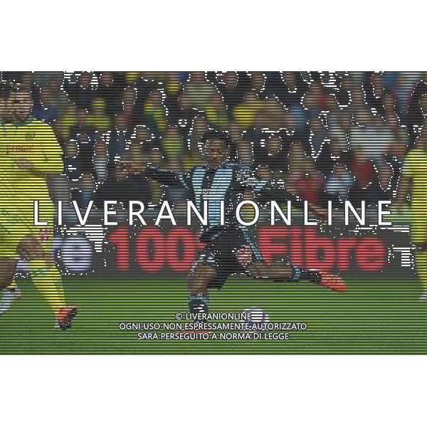 Michy Batshuayi - 01.11.2015 - Nantes / Marseille - 12eme journee de Ligue 1 Photo : Andre Ferreira / Icon Sport /AGENZIA ALDO LIVERANI SAS - ITALY ONLY EDITORIAL USE ONLY