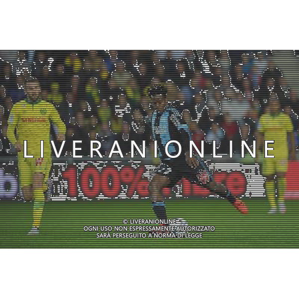 Michy Batshuayi - 01.11.2015 - Nantes / Marseille - 12eme journee de Ligue 1 Photo : Andre Ferreira / Icon Sport /AGENZIA ALDO LIVERANI SAS - ITALY ONLY EDITORIAL USE ONLY