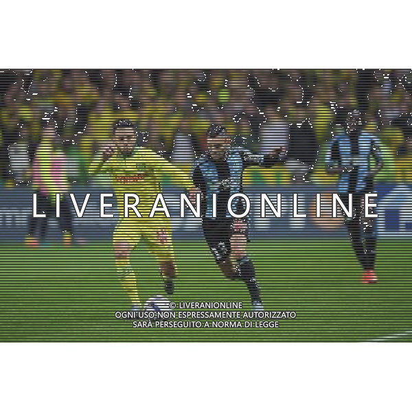 Adrien Thomasson / Remy Cabella - 01.11.2015 - Nantes / Marseille - 12eme journee de Ligue 1 Photo : Andre Ferreira / Icon Sport /AGENZIA ALDO LIVERANI SAS - ITALY ONLY EDITORIAL USE ONLY