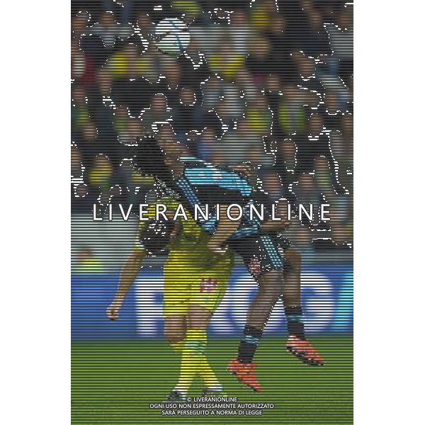 Michy Batshuayi / Lorik Cana - 01.11.2015 - Nantes / Marseille - 12eme journee de Ligue 1 Photo : Andre Ferreira / Icon Sport /AGENZIA ALDO LIVERANI SAS - ITALY ONLY EDITORIAL USE ONLY