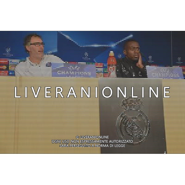 Laurent BLANC / Blaise MATUIDI - 02.11.2015 - Conference de presse avant Real Madrid / PSG Photo: WinterPress / Icon Sport AG ALDO LIVERANI SAS ONLY ITALY