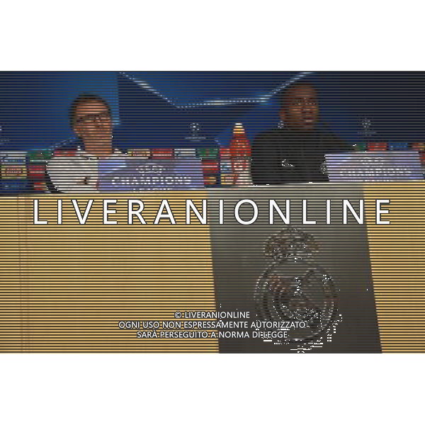 Laurent BLANC / Blaise MATUIDI - 02.11.2015 - Conference de presse avant Real Madrid / PSG Photo: WinterPress / Icon Sport AG ALDO LIVERANI SAS ONLY ITALY