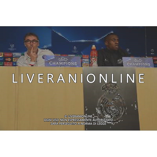Laurent BLANC / Blaise MATUIDI - 02.11.2015 - Conference de presse avant Real Madrid / PSG Photo: WinterPress / Icon Sport AG ALDO LIVERANI SAS ONLY ITALY