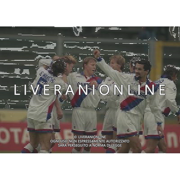 13-11-1996 CREMONESE BOLOGNA COPPA ITALIA NELLA FOTO ABBRACCI BOLOGNA AG ALDO LIVERANI SAS