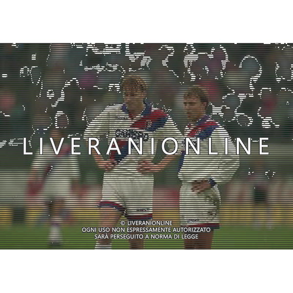 13-11-1996 CREMONESE BOLOGNA COPPA ITALIA NELLA FOTO KENNET ANDERSSON E IGOR KOLYVANOV AG ALDO LIVERANI SAS