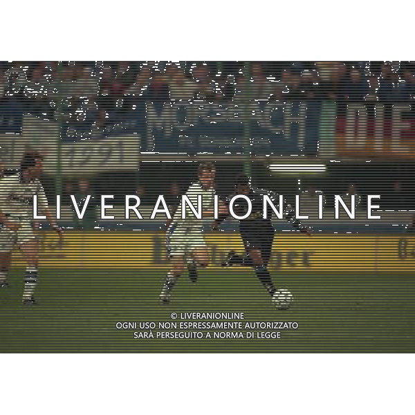 03-03-1998 QUARTI DI FINALE DI COPPA UEFA INTER-SHALKE 04 NELLA FOTO ARON WINTER AG ALDO LIVERANI SAS