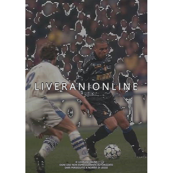 03-03-1998 QUARTI DI FINALE DI COPPA UEFA INTER-SHALKE 04 NELLA FOTO RONALDO AG ALDO LIVERANI SAS