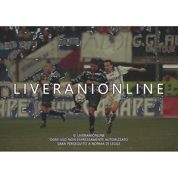 03-03-1998 QUARTI DI FINALE DI COPPA UEFA INTER-SHALKE 04 NELLA FOTO diego simeone AG ALDO LIVERANI SAS