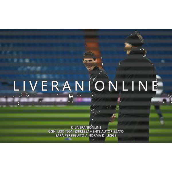 Angel DI MARIA / Zlatan IBRAHIMOVIC - 02.11.2015 - Entrainement avant Real Madrid / PSG Photo: WinterPress / Icon Sport /AGENZIA ALDO LIVERANI SAS - italy only editorial use only