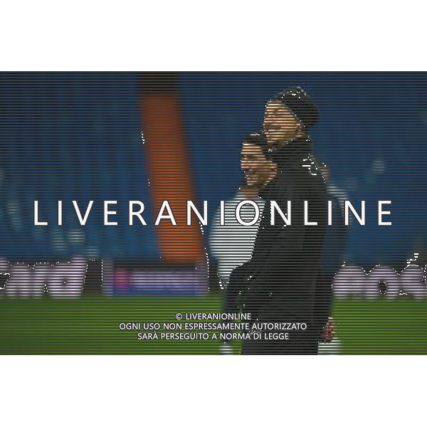 Angel DI MARIA / Zlatan IBRAHIMOVIC - 02.11.2015 - Entrainement avant Real Madrid / PSG Photo: WinterPress / Icon Sport /AGENZIA ALDO LIVERANI SAS - italy only editorial use only