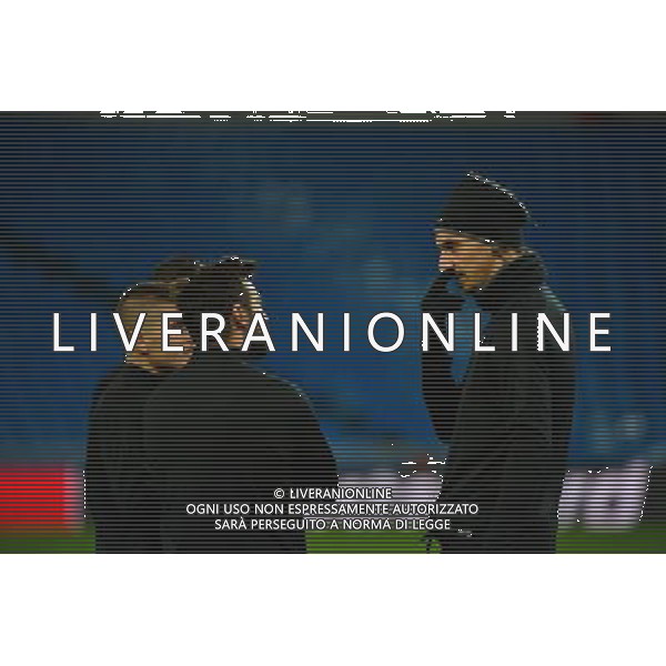 Zlatan IBRAHIMOVIC / Ezequiel LAVEZZI / Marco VERRATTI / Angel DI MARIA - 02.11.2015 - Entrainement avant Real Madrid / PSG Photo: WinterPress / Icon Sport /AGENZIA ALDO LIVERANI SAS - italy only editorial use only