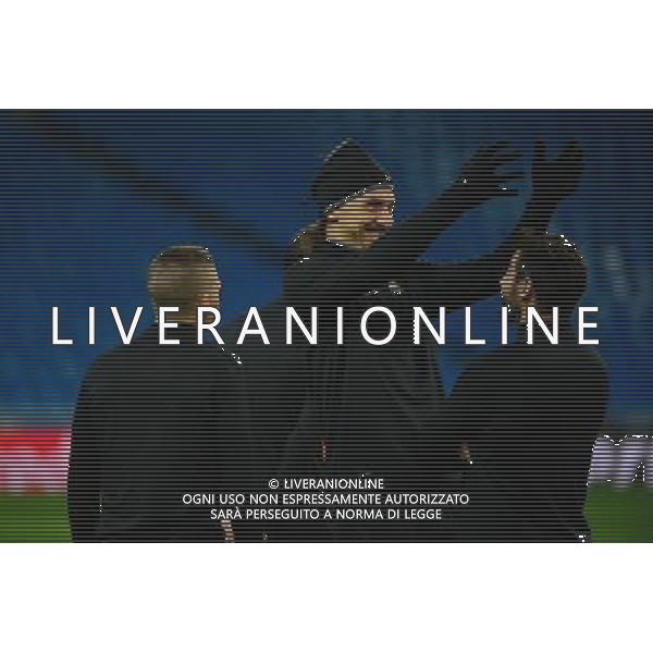 Zlatan IBRAHIMOVIC / Ezequiel LAVEZZI / Marco VERRATTI - 02.11.2015 - Entrainement avant Real Madrid / PSG Photo: WinterPress / Icon Sport /AGENZIA ALDO LIVERANI SAS - italy only editorial use only
