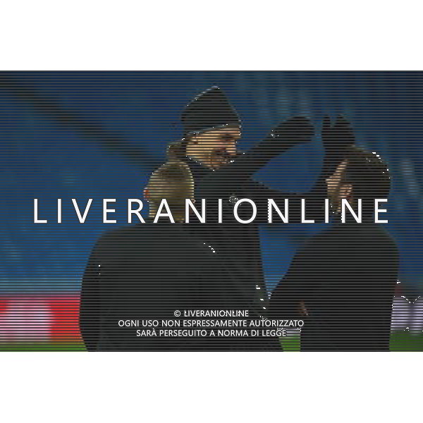 Zlatan IBRAHIMOVIC / Ezequiel LAVEZZI / Marco VERRATTI - 02.11.2015 - Entrainement avant Real Madrid / PSG Photo: WinterPress / Icon Sport /AGENZIA ALDO LIVERANI SAS - italy only editorial use only