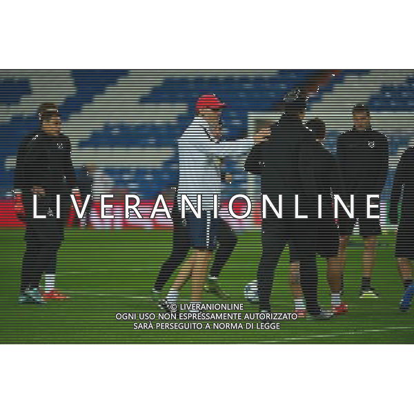 Zlatan IBRAHIMOVIC / Laurent BLANC - 02.11.2015 - Entrainement avant Real Madrid / PSG Photo: WinterPress / Icon Sport /AGENZIA ALDO LIVERANI SAS - italy only editorial use only