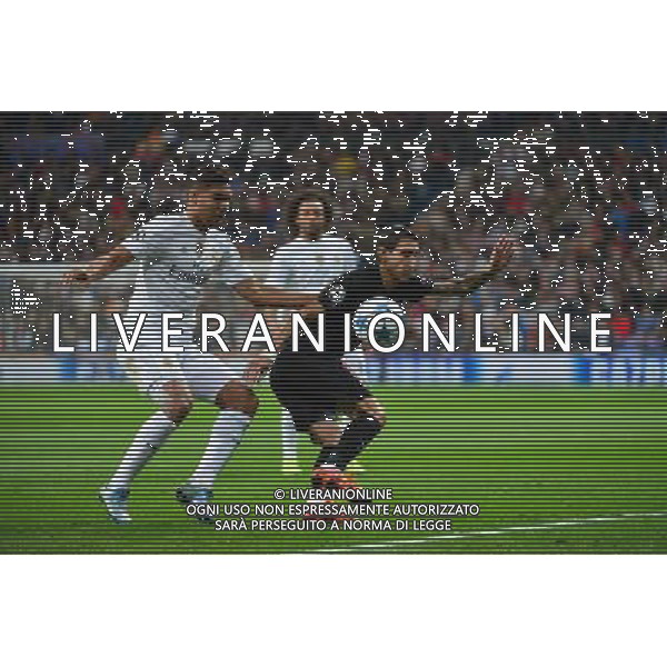 Angel DI MARIA / CASEMIRO - 03.11.2015 - Real Madrid / PSG - Ligue des Champions Photo: Dave Winter / Icon Sport AG ALDO LIVERANI SAS ONLY ITALY