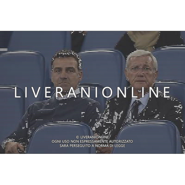 Roma - 04/11/2015 - Stadio Olimpico - Uefa Champions League 2015/2016 - Gruppo E - AS Roma vs Bayer Leverkusen - nella foto: Marcello Lippi e Michelangelo Rampulla / Ph Fabrizio Corradetti - Ag. Aldo Liverani sas /Agenzia Aldo Liverani S.a.s.