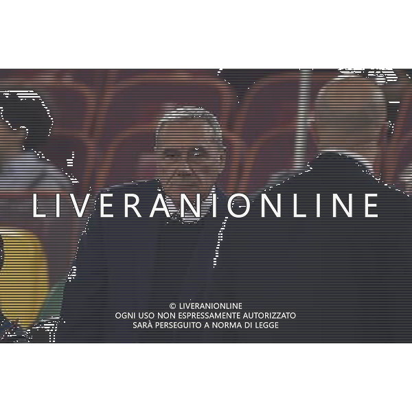 Roma - 04/11/2015 - Stadio Olimpico - Uefa Champions League 2015/2016 - Gruppo E - AS Roma vs Bayer Leverkusen - nella foto: Pietro Grasso in tribuna / Ph Fabrizio Corradetti - Ag. Aldo Liverani sas
