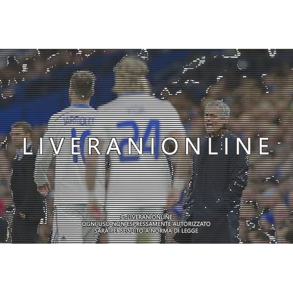 Chelsea manager JosŽ Mourinho reacts during tonight\'s match Photographer Craig Mercer/CameraSport Football - UEFA Champions League Group G - Chelsea v Dynamo Kiev - Wednesday 4th November 2015 - Stamford Bridge - London - © CameraSport - 43 Linden Ave. Countesthorpe. Leicester. England. LE8 5PG - Tel: +44 (0) 116 277 4147 - admin@camerasport.com - www.camerasport.com /Agenzia Aldo Liverani S.a.s. - ITALY ONLY EDITORIAL USE ONLY