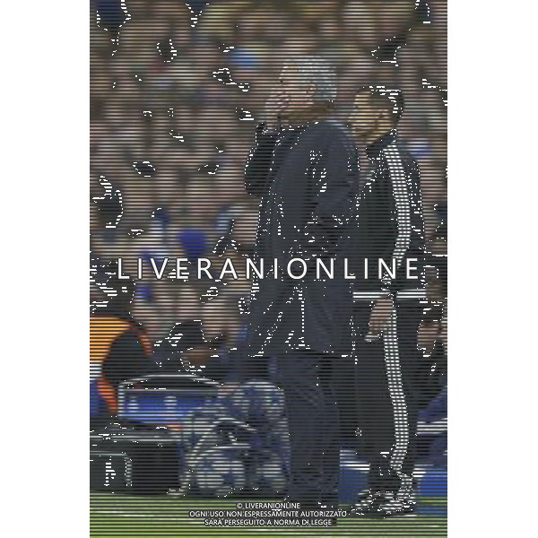 Chelsea manager JosŽ Mourinho looks under pressure Photographer Craig Mercer/CameraSport Football - UEFA Champions League Group G - Chelsea v Dynamo Kiev - Wednesday 4th November 2015 - Stamford Bridge - London - © CameraSport - 43 Linden Ave. Countesthorpe. Leicester. England. LE8 5PG - Tel: +44 (0) 116 277 4147 - admin@camerasport.com - www.camerasport.com /Agenzia Aldo Liverani S.a.s. - ITALY ONLY EDITORIAL USE ONLY