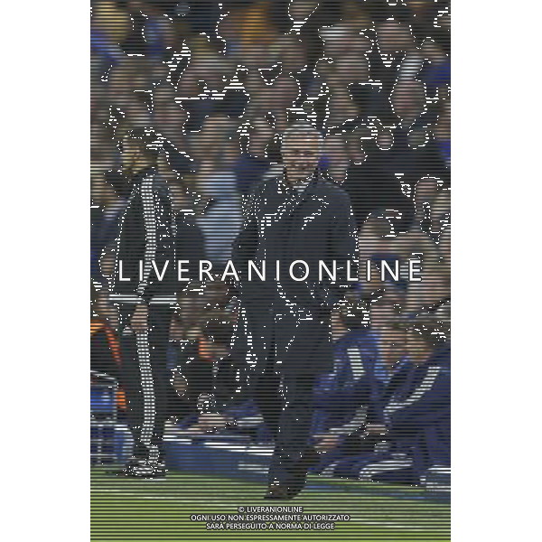Chelsea manager JosŽ Mourinho reacts after his side fail to get a penalty after Chelsea\'s Diego Costa went down in the box Photographer Craig Mercer/CameraSport Football - UEFA Champions League Group G - Chelsea v Dynamo Kiev - Wednesday 4th November 2015 - Stamford Bridge - London - © CameraSport - 43 Linden Ave. Countesthorpe. Leicester. England. LE8 5PG - Tel: +44 (0) 116 277 4147 - admin@camerasport.com - www.camerasport.com /Agenzia Aldo Liverani S.a.s. - ITALY ONLY EDITORIAL USE ONLY
