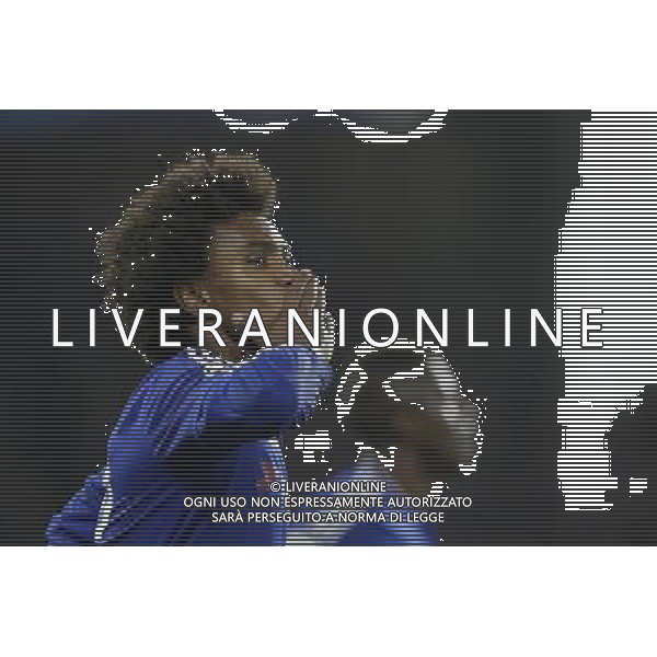 Chelsea\'s Willian celebrates scoring his sides second goal Photographer Craig Mercer/CameraSport Football - UEFA Champions League Group G - Chelsea v Dynamo Kiev - Wednesday 4th November 2015 - Stamford Bridge - London - Â© CameraSport - 43 Linden Ave. Countesthorpe. Leicester. England. LE8 5PG - Tel: +44 (0) 116 277 4147 - admin@camerasport.com - www.camerasport.com /Agenzia Aldo Liverani S.a.s. - ITALY ONLY EDITORIAL USE ONLY