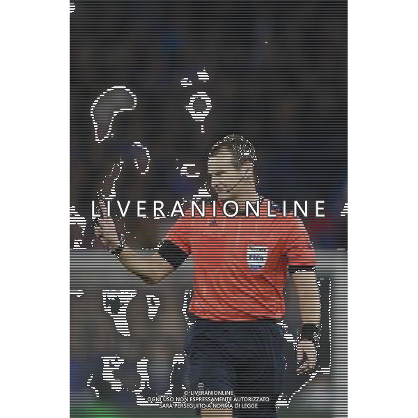 Referee Pavel Kralovec (CZE) during tonight\'s match Photographer Craig Mercer/CameraSport Football - UEFA Champions League Group G - Chelsea v Dynamo Kiev - Wednesday 4th November 2015 - Stamford Bridge - London - Â© CameraSport - 43 Linden Ave. Countesthorpe. Leicester. England. LE8 5PG - Tel: +44 (0) 116 277 4147 - admin@camerasport.com - www.camerasport.com /Agenzia Aldo Liverani S.a.s. - ITALY ONLY EDITORIAL USE ONLY