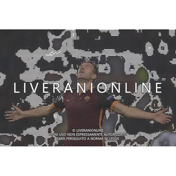 Roma - 04/11/2015 - Stadio Olimpico - Uefa Champions League 2015/2016 - Gruppo E - AS Roma vs Bayer Leverkusen - nella foto: Esultanza di Edin Dzeko / Ph Fabrizio Corradetti - Ag. Aldo Liverani sas