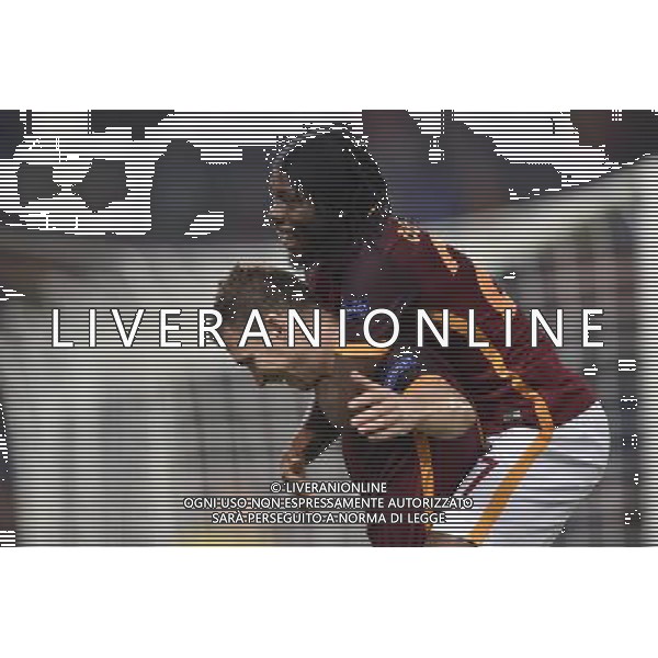 Roma - 04/11/2015 - Stadio Olimpico - Uefa Champions League 2015/2016 - Gruppo E - AS Roma vs Bayer Leverkusen - nella foto: Esultanza di Edin Dzeko e Gervinho / Ph Fabrizio Corradetti - Ag. Aldo Liverani sas