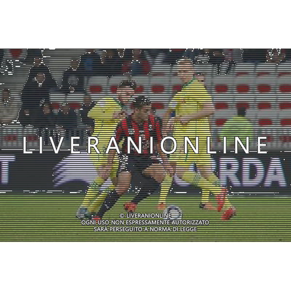 Hatem Ben Arfa / Adrien Thomasson - 04.11.2015 - Nice / Nantes - Match en Retard - 9eme journee de Ligue 1 Photo : Serge Haouzi / Icon Sport /Agenzia Aldo Liverani S.a.s. - ITALY ONLY EDITORIAL USE ONLY