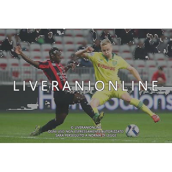 Nampalys Mendy / Kolbeinn Sigthorsson - 04.11.2015 - Nice / Nantes - Match en Retard - 9eme journee de Ligue 1 Photo : Serge Haouzi / Icon Sport /Agenzia Aldo Liverani S.a.s. - ITALY ONLY EDITORIAL USE ONLY