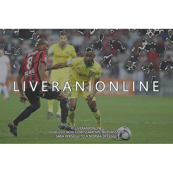 Mahamane Traore / Wilfried Moimbe - 04.11.2015 - Nice / Nantes - Match en Retard - 9eme journee de Ligue 1 Photo : Serge Haouzi / Icon Sport /Agenzia Aldo Liverani S.a.s. - ITALY ONLY EDITORIAL USE ONLY