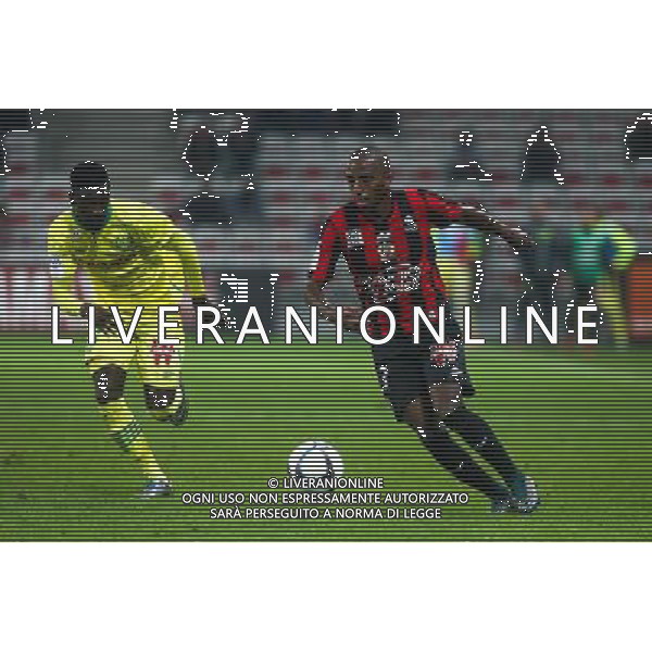 Ricardo Pereira / Alexis Alegue Elandi - 04.11.2015 - Nice / Nantes - Match en Retard - 9eme journee de Ligue 1 Photo : Serge Haouzi / Icon Sport /Agenzia Aldo Liverani S.a.s. - ITALY ONLY EDITORIAL USE ONLY