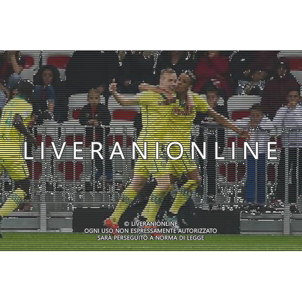 Joie Nantes - Kolbeinn Sigthorsson / Yacine Bammou - 04.11.2015 - Nice / Nantes - Match en Retard - 9eme journee de Ligue 1 Photo : Serge Haouzi / Icon Sport /Agenzia Aldo Liverani S.a.s. - ITALY ONLY EDITORIAL USE ONLY