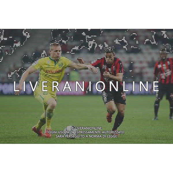 Hatem Ben Arfa / Kolbeinn Sigthorsson - 04.11.2015 - Nice / Nantes - Match en Retard - 9eme journee de Ligue 1 Photo : Serge Haouzi / Icon Sport /Agenzia Aldo Liverani S.a.s. - ITALY ONLY EDITORIAL USE ONLY
