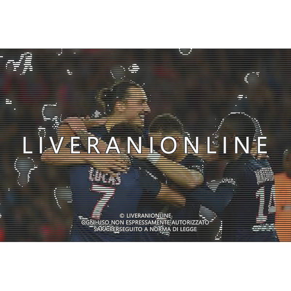 Joie Ezequiel LAVEZZI - 07.11.2015 - PSG / Toulouse - 13eme journee de Ligue 1 Photo: Dave Winter / Icon Sport AG ALDO LIVERANI SAS ONLY ITALY