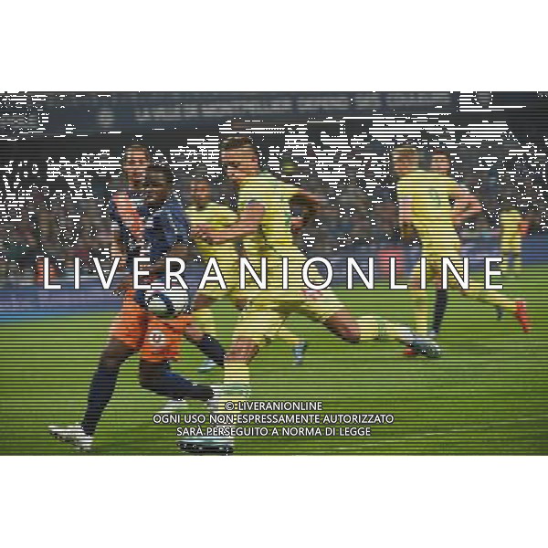 Yacine Bammou / Mamadou Ndiaye - 07.11.2015 - Montpellier / Nantes - 13eme journee de Ligue 1 Photo : Alexandre Dimou / Icon Sport AG ALDO LIVERANI SAS ONLY ITALY