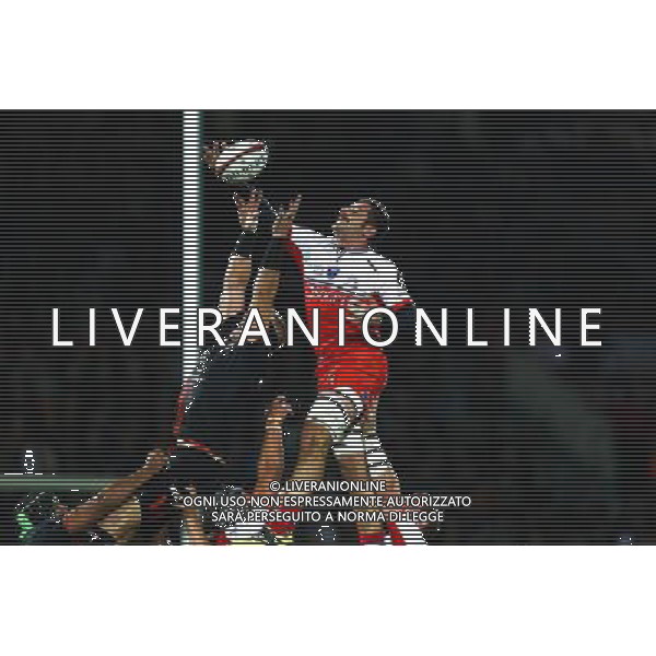 Jonathan Best / Imanol Harinordoquy - 07.11.2015 - Toulouse / Grenoble - 8eme journee de Top 14 Photo : Manu Blondeau / Icon Sport AG ALDO LIVERANI SAS ONLY ITALY