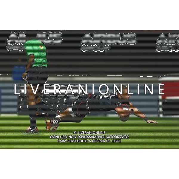 Essai Gael Fickou - 07.11.2015 - Toulouse / Grenoble - 8eme journee de Top 14 Photo : Manu Blondeau / Icon Sport AG ALDO LIVERANI SAS ONLY ITALY