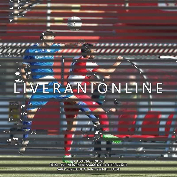 Lega Pro Girone B, Rimini vs Prato del 08/11/2015, nella foto Daniele Ghidotti e Raffaele De Martino, ©Claudio Zamagni/Agenzia Aldo Liverani s.a.s.