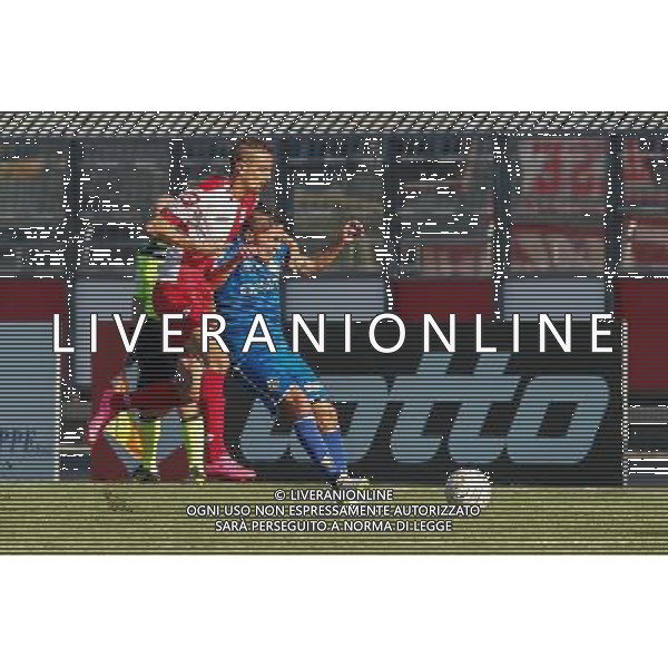 Lega Pro Girone B, Rimini vsPrato del 08/11/2015 nella foto Mickael Varutti su Chiric˜ Cosimo