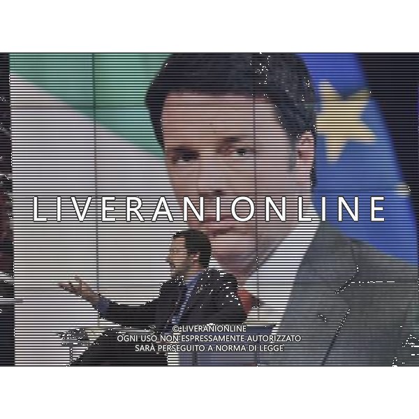 Matteo Salvini ospite al programma di Bruno Vespa \'Porta a Porta\' Roma - 10.1.2015 Nella Foto:Matteo Salvini ospite al programma di Bruno Vespa \'Porta a Porta\' /Ph.Corradetti-Ag. Aldo Liverani