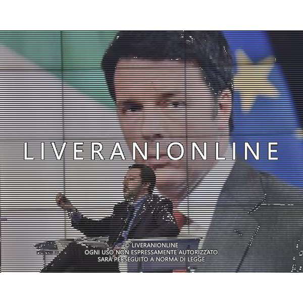 Matteo Salvini ospite al programma di Bruno Vespa \'Porta a Porta\' Roma - 10.1.2015 Nella Foto:Matteo Salvini ospite al programma di Bruno Vespa \'Porta a Porta\' /Ph.Corradetti-Ag. Aldo Liverani