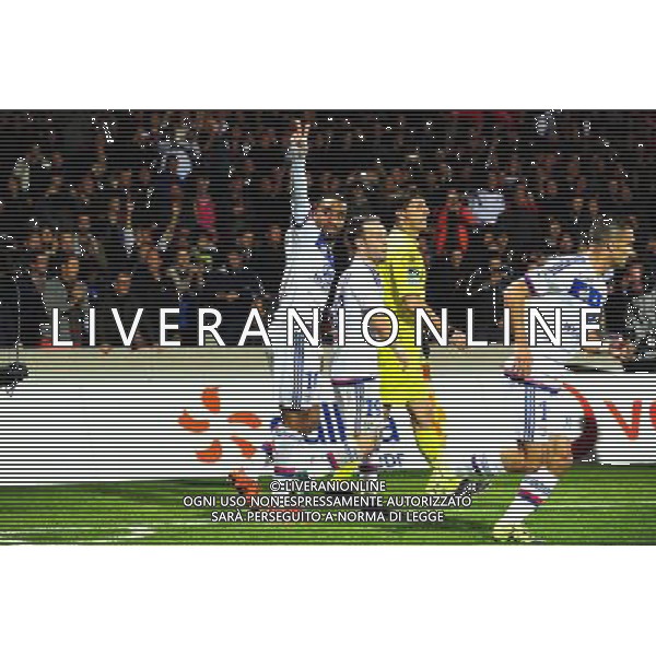 Joie Alexandre LACAZETTE - 08.11.2015 - Lyon / Saint Etienne - 13eme journee de Ligue 1 Photo : Jean Paul Thomas / Icon Sport /AGENZIA ALDO LIVERANI SAS - - ITALY ONLY - EDITORIAL USE ONLY -