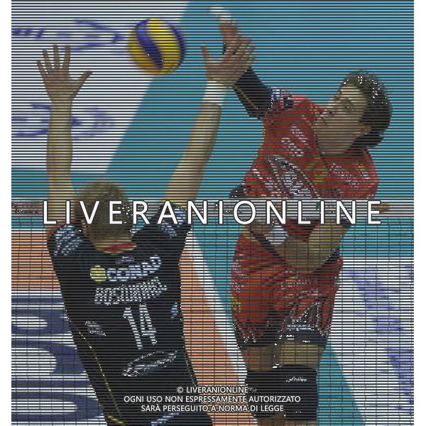 Regular Season SuperLega Volley 4 Giornata Forli\' - 11.11.2015 CMC Romagna-Sir Safety Conad Perugia Nella Foto:Atanasijevic Aleksandar /Ph.Vitez-Ag. Aldo Liverani